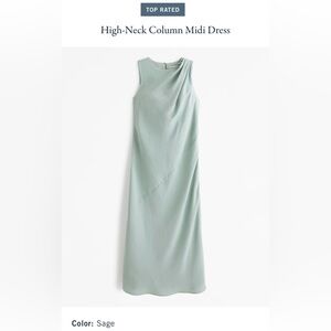 Abercrombie & Fitch High Neck Column Dress
